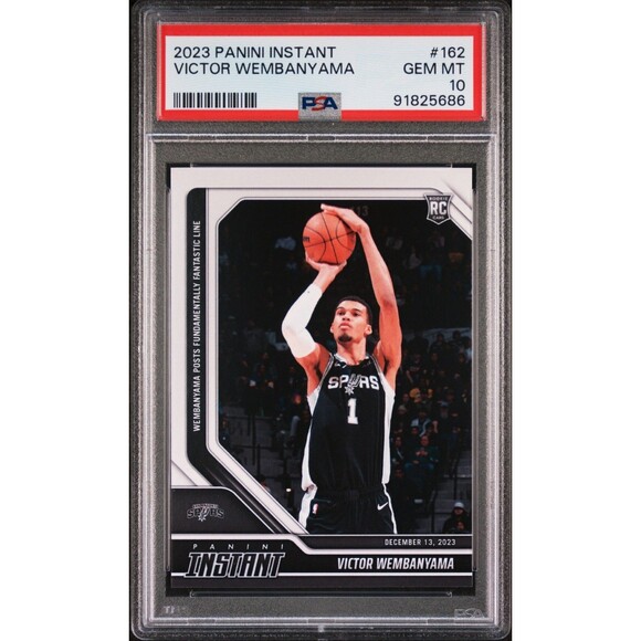 Victor Wembanyama 2023-24 Panini 162 NBA Rookie Basketball Card PSA 10 Gem Mint - Picture 1 of 2